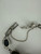 Vintage Early MCM Sterling Silver Graduated Stone Carved Scarab Bracelet