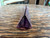 Vintage Czech Cut Glass Perfume Bottle Purple Floral Stopper Art Deco