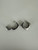 Vintage Sterling Silver Modernist Square Huggie Earrings