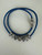 Vintage Pandora Sterling Silver Blue Rope Gemstone Charm Necklace 16”