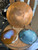 Vintage MCM E.M. Hirst Signed Enamel Copper Plate & Bowl Set 7 Pc Set - Abstract