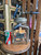 Vintage Elgin 4 Qt Glass Butter Churn w/ Hand Crank Wood Paddle