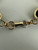 Vintage Gold Filled Scarab Carved Multi Gemstone Link Bracelet 7.75”