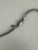 Vintage Sterling Silver Oval Banded Agate Pendant Necklace 24.5”