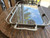 Antique Metal and Glass Tray Art Deco Secessionist Geometric Rare