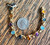 Vintage Swarovski Colorful Crystal Gold Plated Link Bracelet  Swan Mark 7" Tag