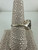 Vintage Art Deco Revival Sterling Silver Garnet Cluster Filigree Ring 7.5