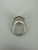 Vintage Art Deco Revival Sterling Silver Garnet Cluster Filigree Ring 7.5