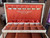 Vtg Mele 3 Tier Cream Leatherette Jewelry Box - Velveteen and Satin Lined w/ Key