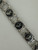 Vintage Sterling Silver Siam Nielloware Goddess Link Bracelet
