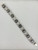 Vintage Sterling Silver Siam Nielloware Goddess Link Bracelet