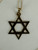 Vintage MCM 14k Gold Jewish Star Of David Dainty Pendant Necklace 17”
