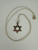 Vintage MCM 14k Gold Jewish Star Of David Dainty Pendant Necklace 17”