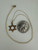 Vintage MCM 14k Gold Jewish Star Of David Dainty Pendant Necklace 17”