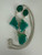 Vintage Sterling Silver Natural Green Chrysoprase Chalcedony Handmade Necklace