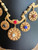 Vintage Florenza Etruscan Revival Murano millefiori Glass Swag Drop Necklace 15"