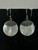 Vintage Sterling Silver Bali Mother Of Pearl Dangle/Drop Earrings 1.5”