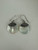 Vintage Sterling Silver Bali Mother Of Pearl Dangle/Drop Earrings 1.5”