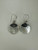 Vintage Sterling Silver Bali Mother Of Pearl Dangle/Drop Earrings 1.5”