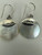 Vintage Sterling Silver Bali Mother Of Pearl Dangle/Drop Earrings 1.5”