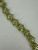 Vintage 10k Gold Peridot Flower Link Bracelet 8.5"