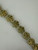 Vintage 10k Gold Peridot Flower Link Bracelet 8.5"