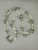 Vintage Sterling Silver Moonstone Beaded Necklace 27.5”