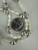 Vintage Sterling Silver Moonstone Beaded Necklace 27.5”
