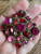 Vintage Weiss Shades of Pink & Red Different Shapes Brutalist RS Pin 2 1/4" H"