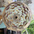 Vintage Pair Mid Century Bohemian Art Glass Marble Base Table Lamps MCM