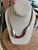 Art Deco French Rousselet Bakelite Machine Age  Mesh Snake Chain Necklace 17.5 "