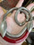 Art Deco French Rousselet Bakelite Machine Age  Mesh Snake Chain Necklace 17.5 "