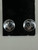 Vintage Sterling Silver Siam Nielloware Goddess Screw Back Earrings