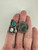 Vintage Sterling Silver Navajo Moonstone Turquoise Leaf Ring 5.25