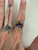 Vintage MCM 10k Gold Multi Gemstone Rainbow Halo Cocktail Ring 8