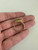 Vintage Etruscan Revival 14k Oval Checkered Cut Peridot Green Diamond Halo Ring