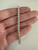 Vintage MCM 14k Gold Heart Cut Cubic Zirconia Tennis Bracelet