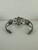 Vintage Sterling Silver A&R Gasper Zuni Turquoise Petit Point Cuff Bracelet