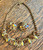 Vintage Juliana D&E  Golden Topaz AB Cab Rhinestone Necklace Earring Set 15."5