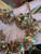 Vintage Juliana D&E  Golden Topaz AB Cab Rhinestone Necklace Earring Set 15."5