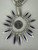 Vintage Sterling Silver Taxco Mexico Heavy Lapis Lazuli Bib Necklace