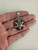 Vintage Sterling Rolling Bloodstone Pink Agate 6 Point Star Pendant Necklace 18”