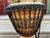 Vintage African Hand Carved Wood Djembe Hand Drum 22”