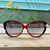 Vintage 1970s Silhouette M 3043/20 Sunglasses Red Black White - Retro - Austria