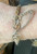 Vintage MCM Gold Plated 2 Tone  Sq Cable  Circle Stations Chain Bracelet 8 3/8"