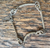 Vintage MCM Gold Plated 2 Tone  Sq Cable  Circle Stations Chain Bracelet 8 3/8"