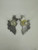 Vintage Sterling Silver Hawaiian Oxidized Hibiscus Flower Earrings 1.75”