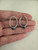 Vintage Sterling Ross Simons Modernist Tahitian Pearl Dangle/Drop Earrings 1”