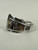 Vintage Sterling Silver Taxco Mexico Abalone Inlay Adjustable Ring 8