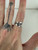 Vintage Sterling Silver Taxco Mexico Abalone Inlay Adjustable Ring 8